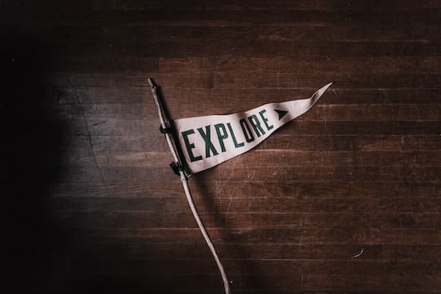 an explore flag