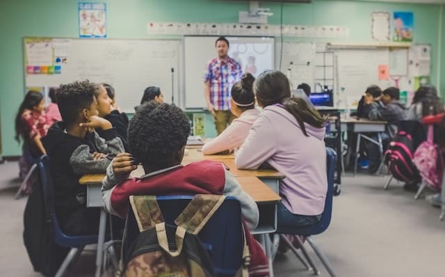 students in class